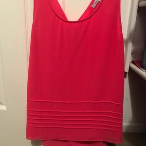 Hot pink open back tank